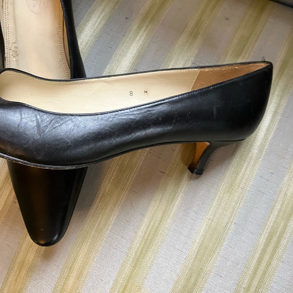 Talbots Black calfskin kitten heels 8M - Picture 6 of 8